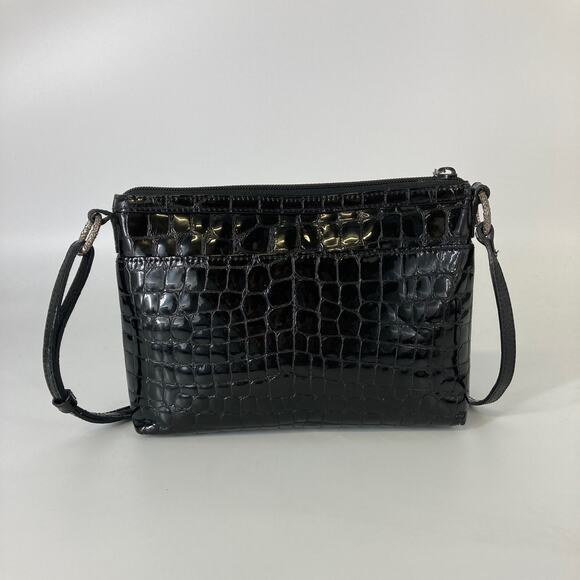 Brighton small patent leather animal print crossbody bag - Picture 3 of 10
